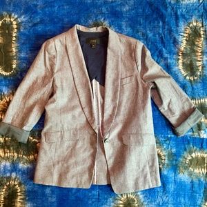 Cotton Linen Chambray JCrew Blazer